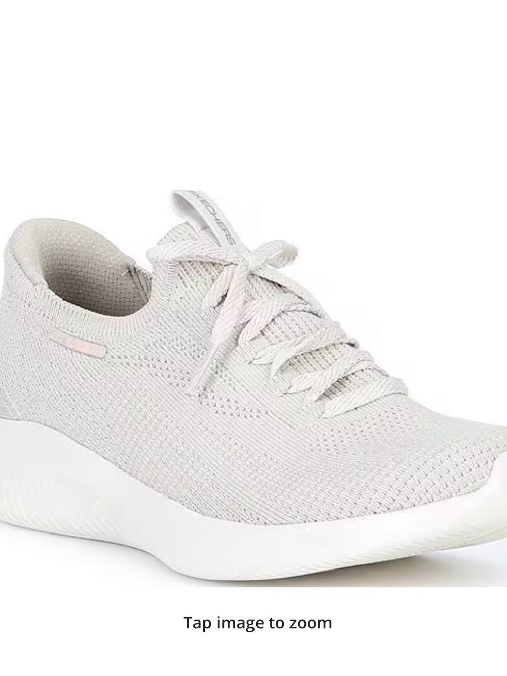 New with tags Sketcher’s Women's Knit Lace-Up Walking Sneakers - Off-white
